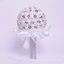 Piercing en perles de cristal en gros bouquet de mariage artificiel magnifique